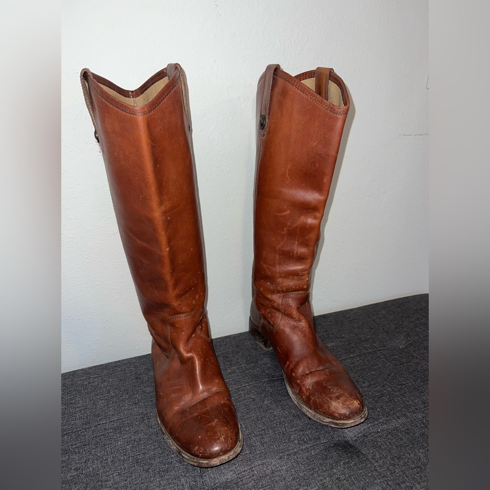 Frye Tan Leather Boots